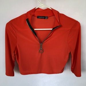 Boohoo cropped shirt